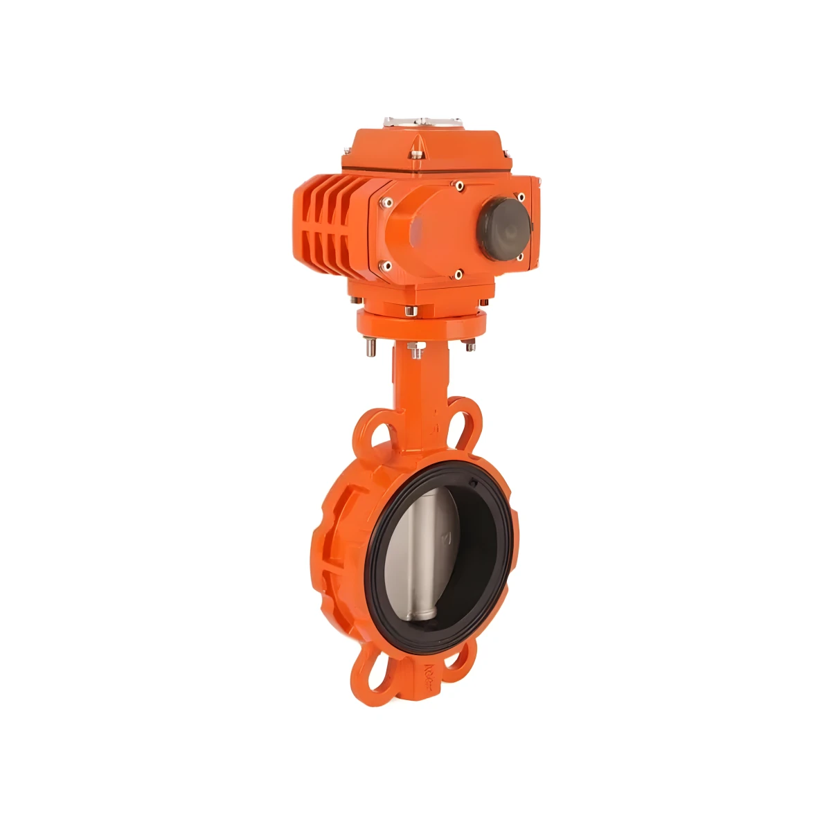 EPDM Lined Wafer Type Electric Control Butterfly Valve Aluminum Alloy Motorized Actuator Butterfly Wafer Valve