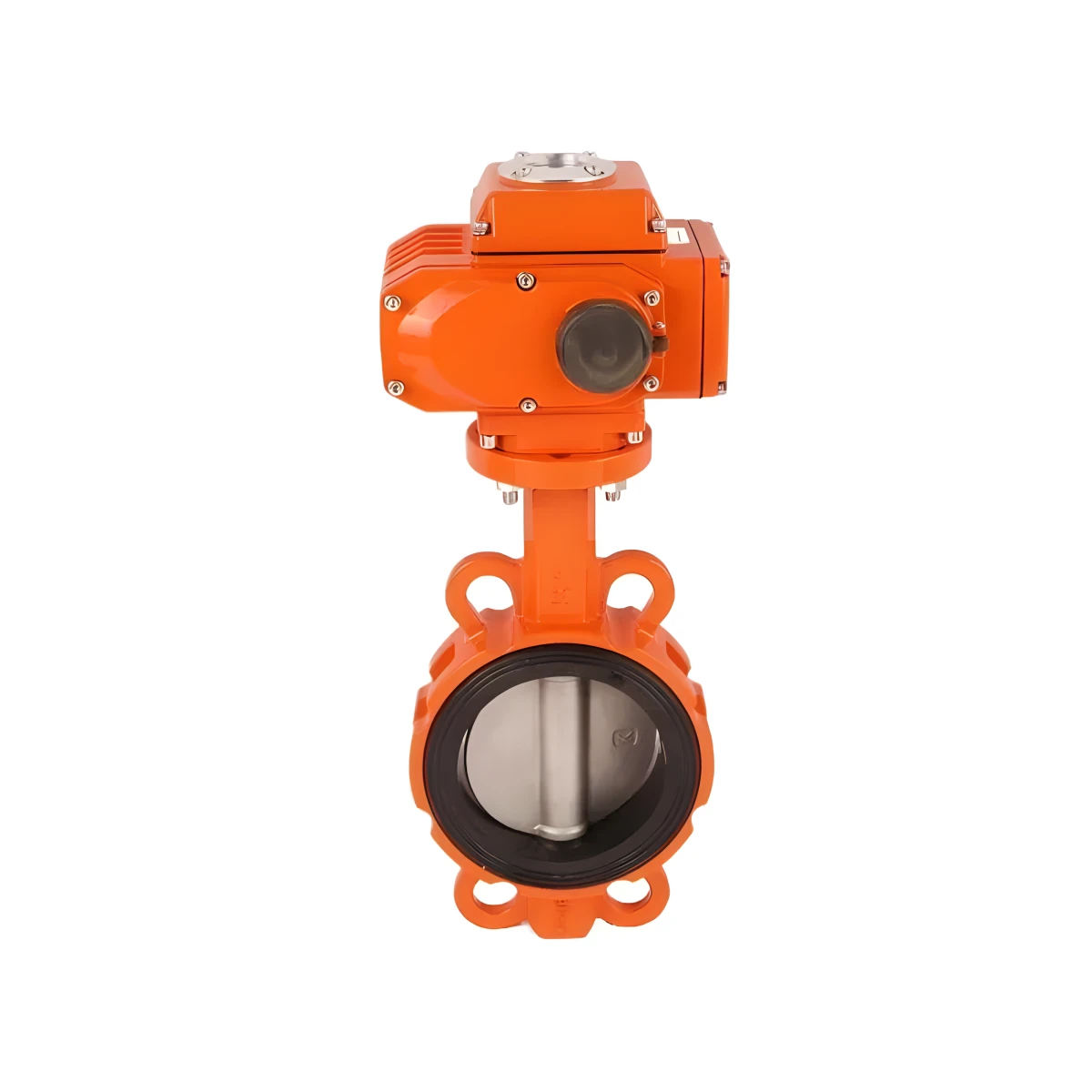 EPDM Lined Wafer Type Electric Control Butterfly Valve Aluminum Alloy Motorized Actuator Butterfly Wafer Valve