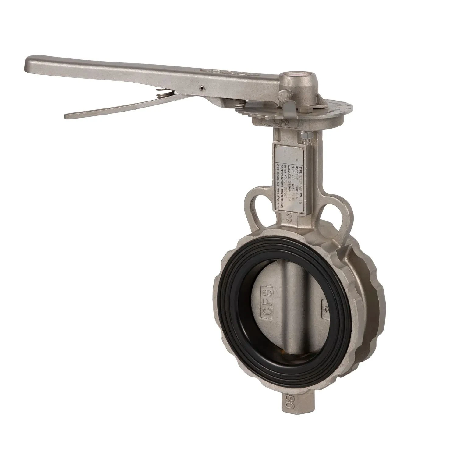 EPDM D71X-10/16p Handle Clamping Butterfly Valve