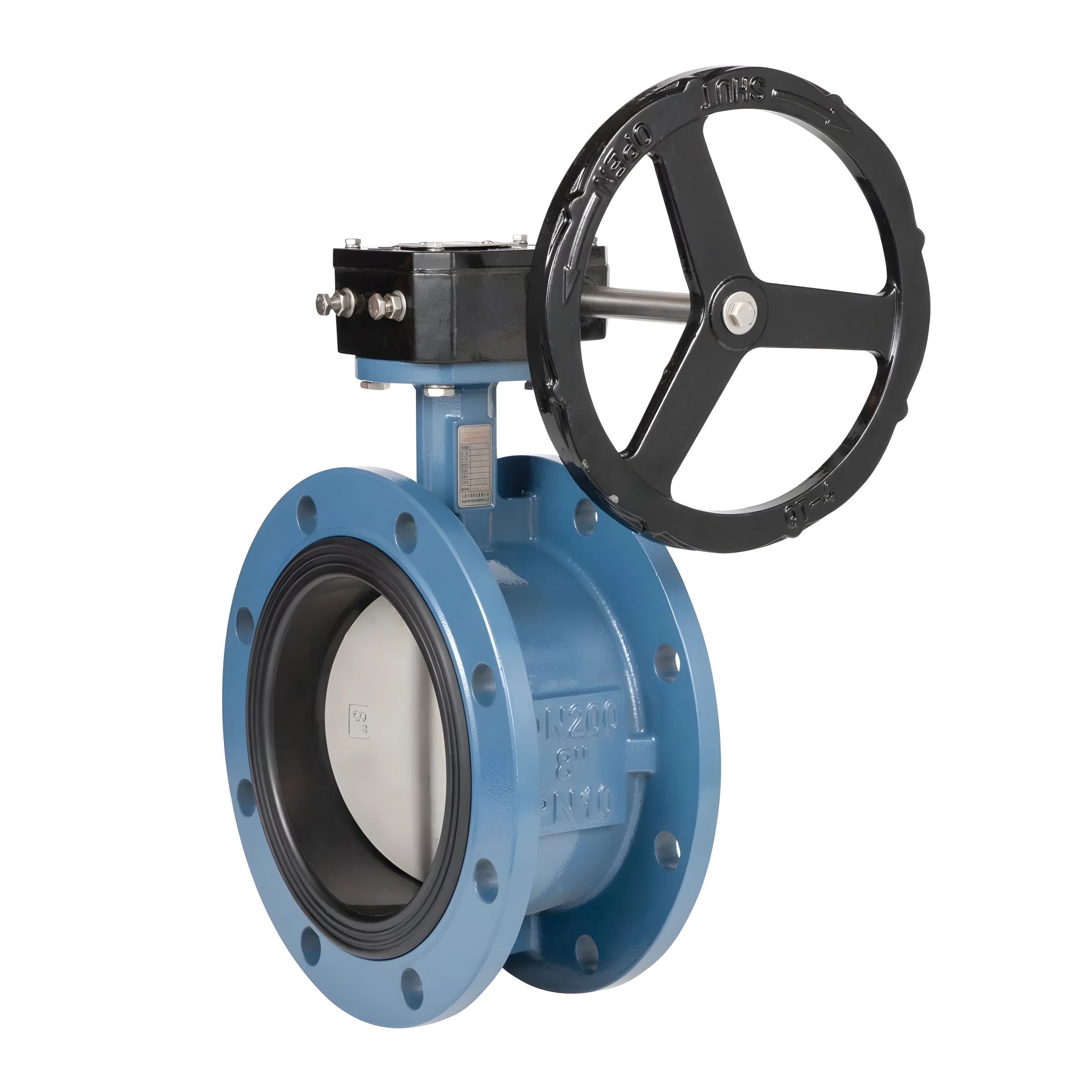 Tri Clamp Weld Thread Butterfly Valves with Stainless Steel Fiber Handle Flange