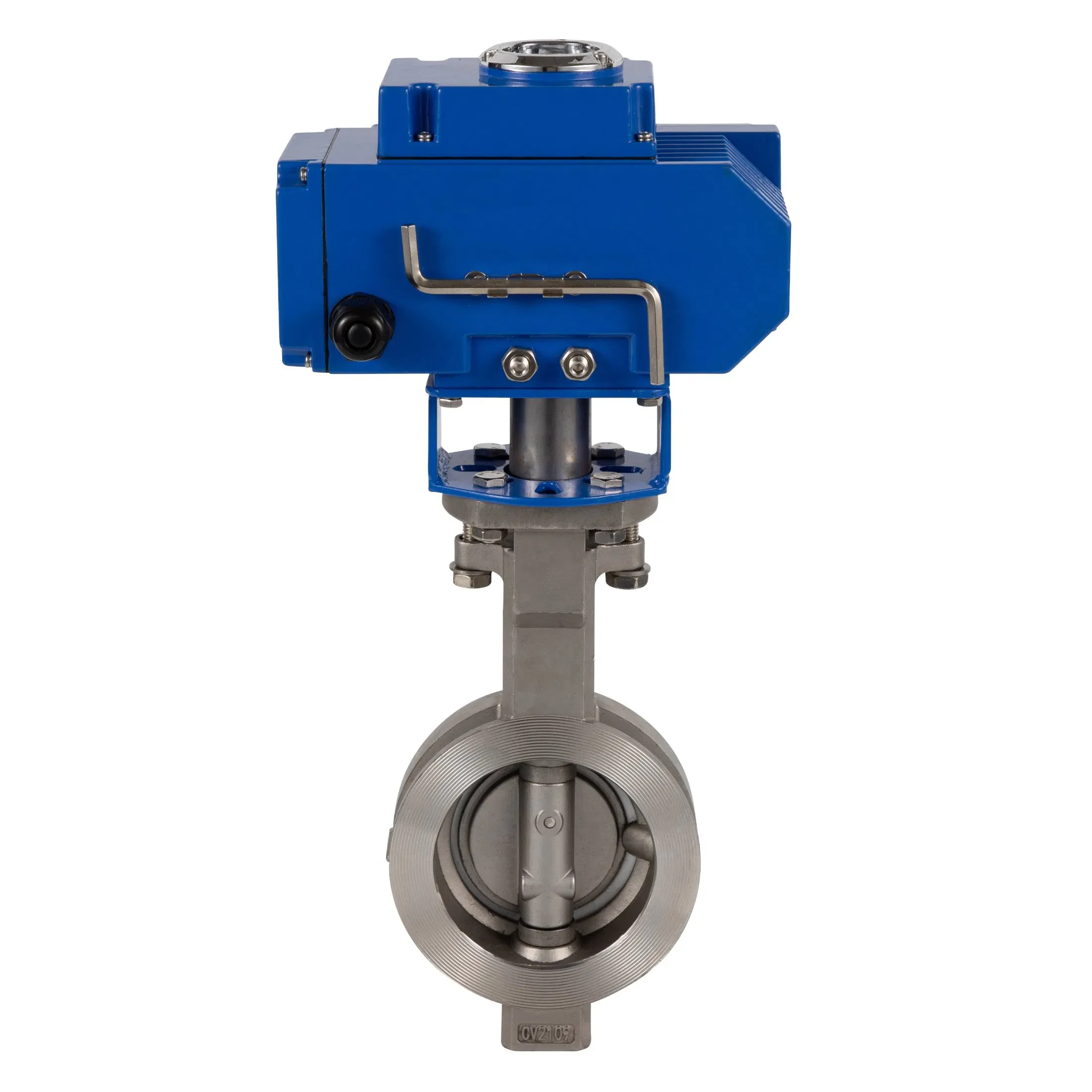 Butterfly Valve Electric Actuated Wafer Type Motor Electric Actuator Butterfly Valve Motorized Flow Control Valve for Water