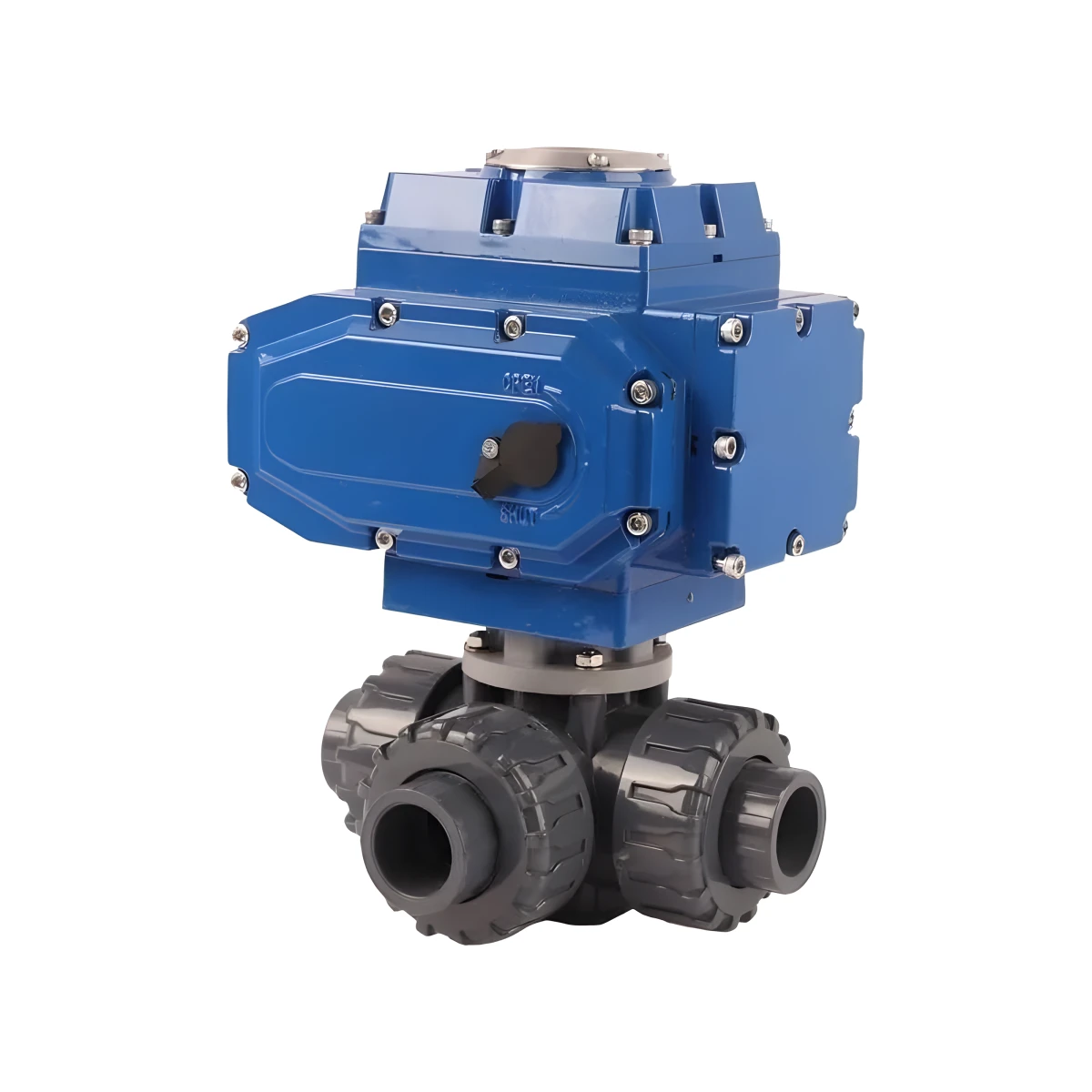 Explosion Proof Electric Actuator 3 Way Plastic Motorized PVC Ball Valve UPVC 2 Way 3 Way Failsafe to Close Actuator Valve