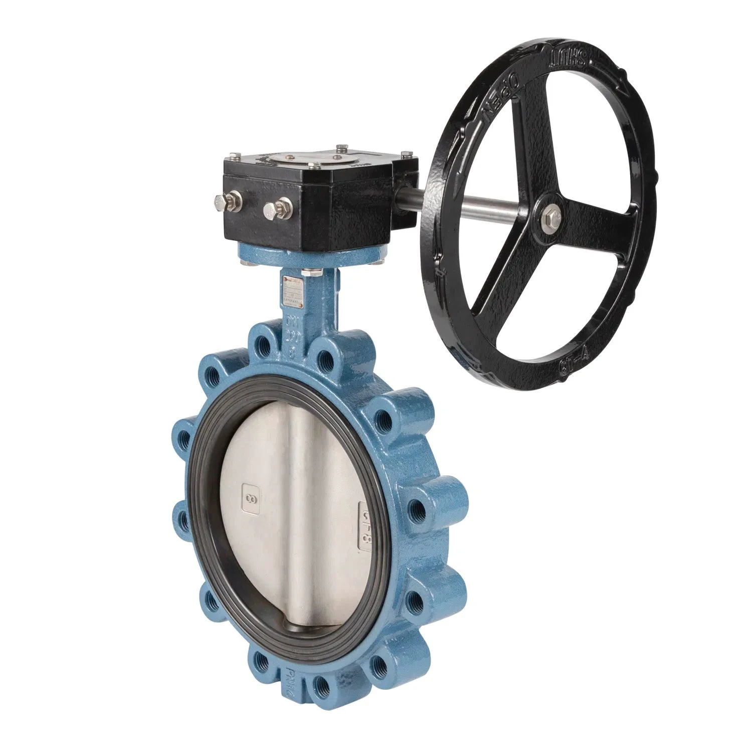 Ductile Iron Wcb CF8 CF8m Resilient Sealed Concentric Butterfly Valve with Concentric Lugs