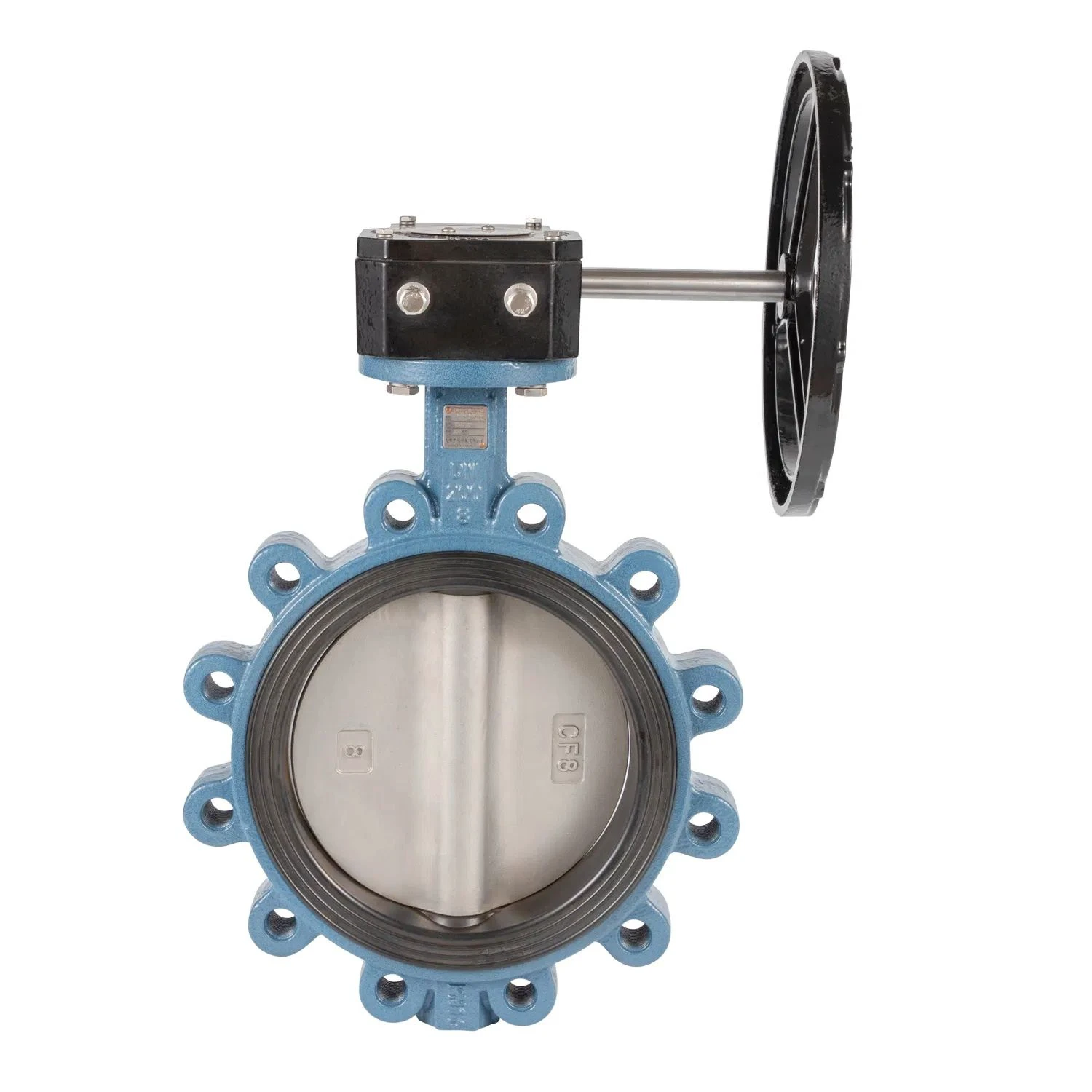 Ductile Iron Wcb CF8 CF8m Resilient Sealed Concentric Butterfly Valve with Concentric Lugs