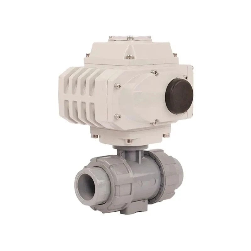 AC110V AC220V 2 Ways CPVC Plastic Motor Electric Control Actuator Operated Motorized Water Ball Valve for Water Treatment