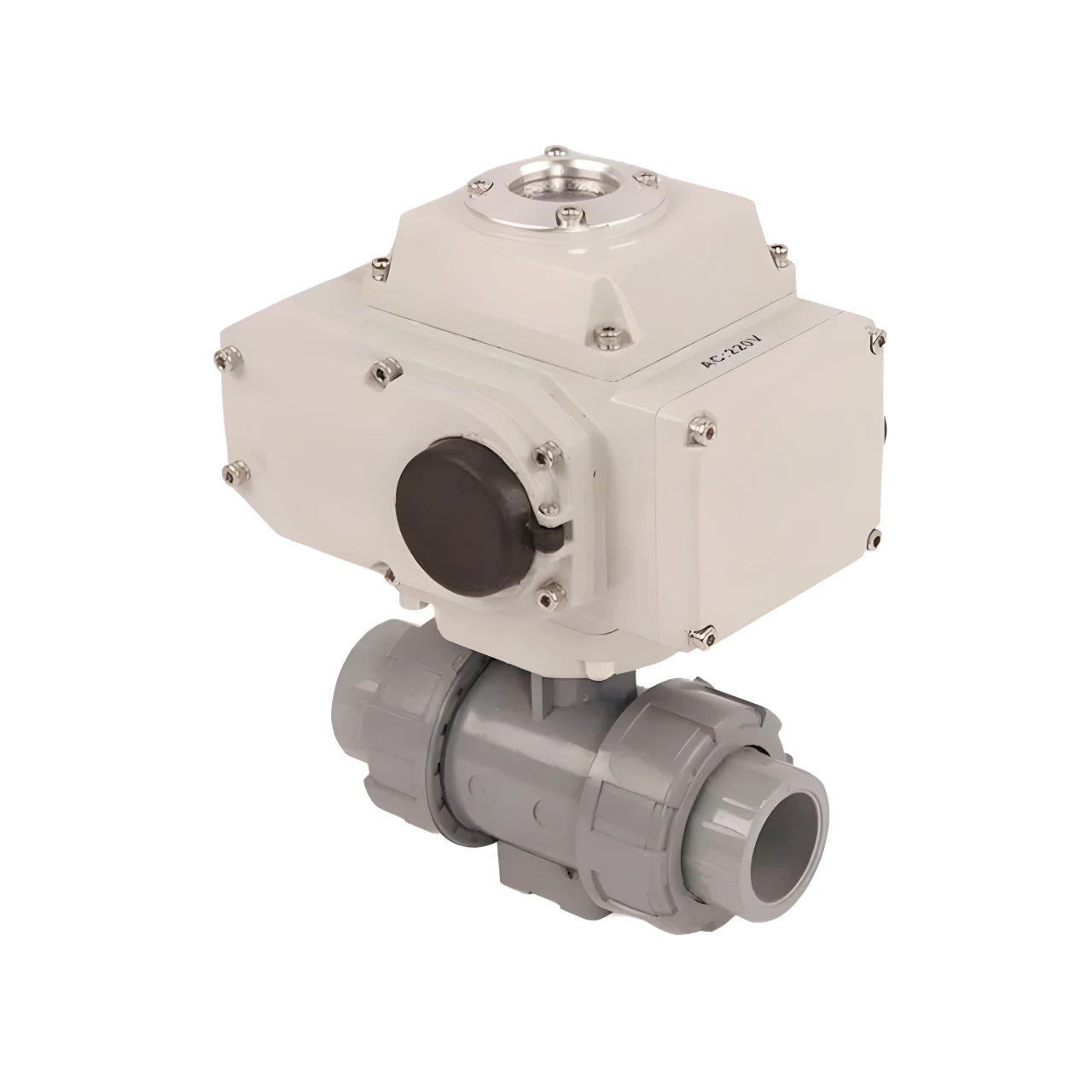 AC110V AC220V 2 Ways CPVC Plastic Motor Electric Control Actuator Operated Motorized Water Ball Valve for Water Treatment