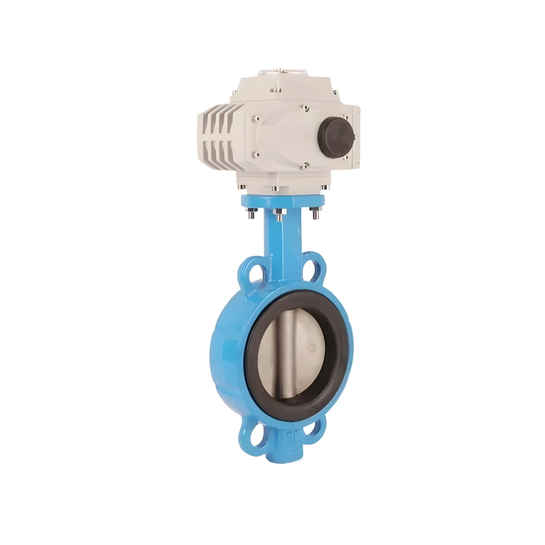 Clamp-on adjustment 24V DC 220V AC Cast iron body Electric actuator Butterfly valve Electric control water butterfly valve