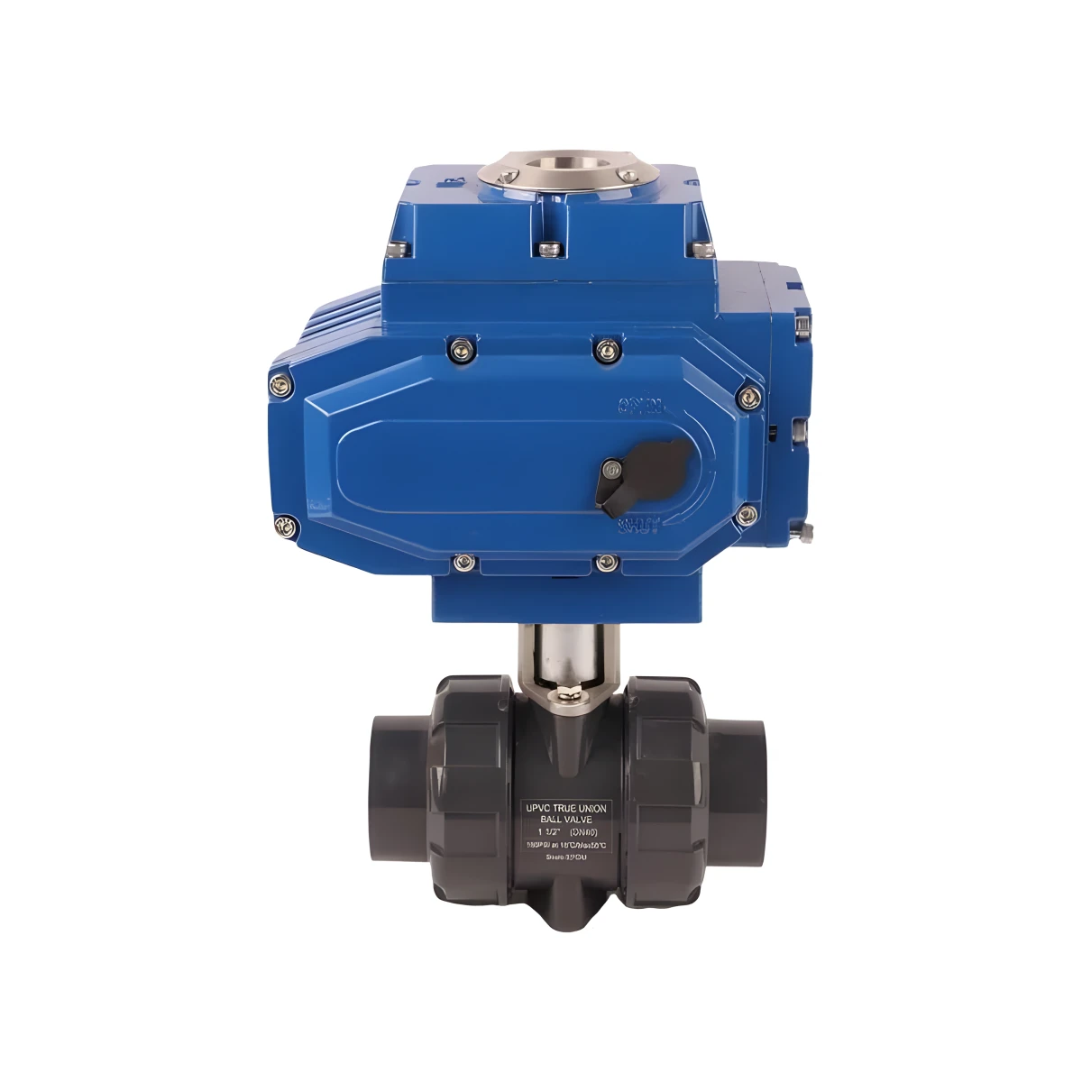 4-20mA 2-Way PVC True Link Explosion-Proof Automatic Control 12V DC Electric Actuator Ball Valve