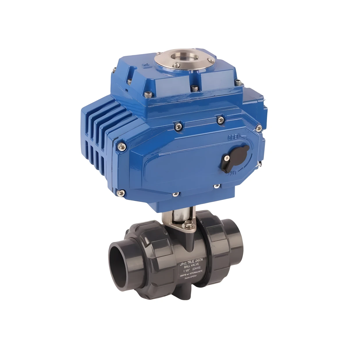 4-20mA 2-Way PVC True Link Explosion-Proof Automatic Control 12V DC Electric Actuator Ball Valve