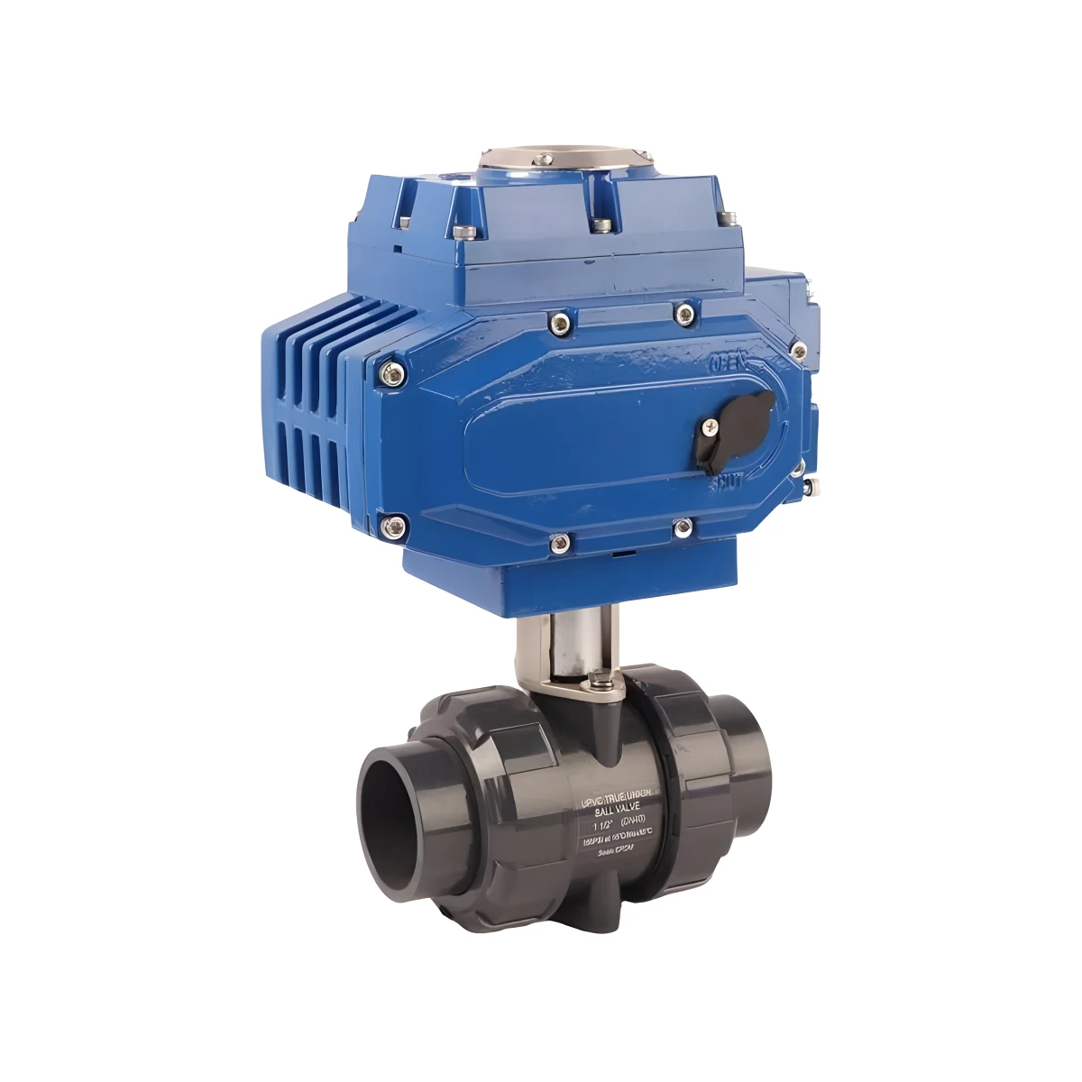 4-20mA 2-Way PVC True Link Explosion-Proof Automatic Control 12V DC Electric Actuator Ball Valve