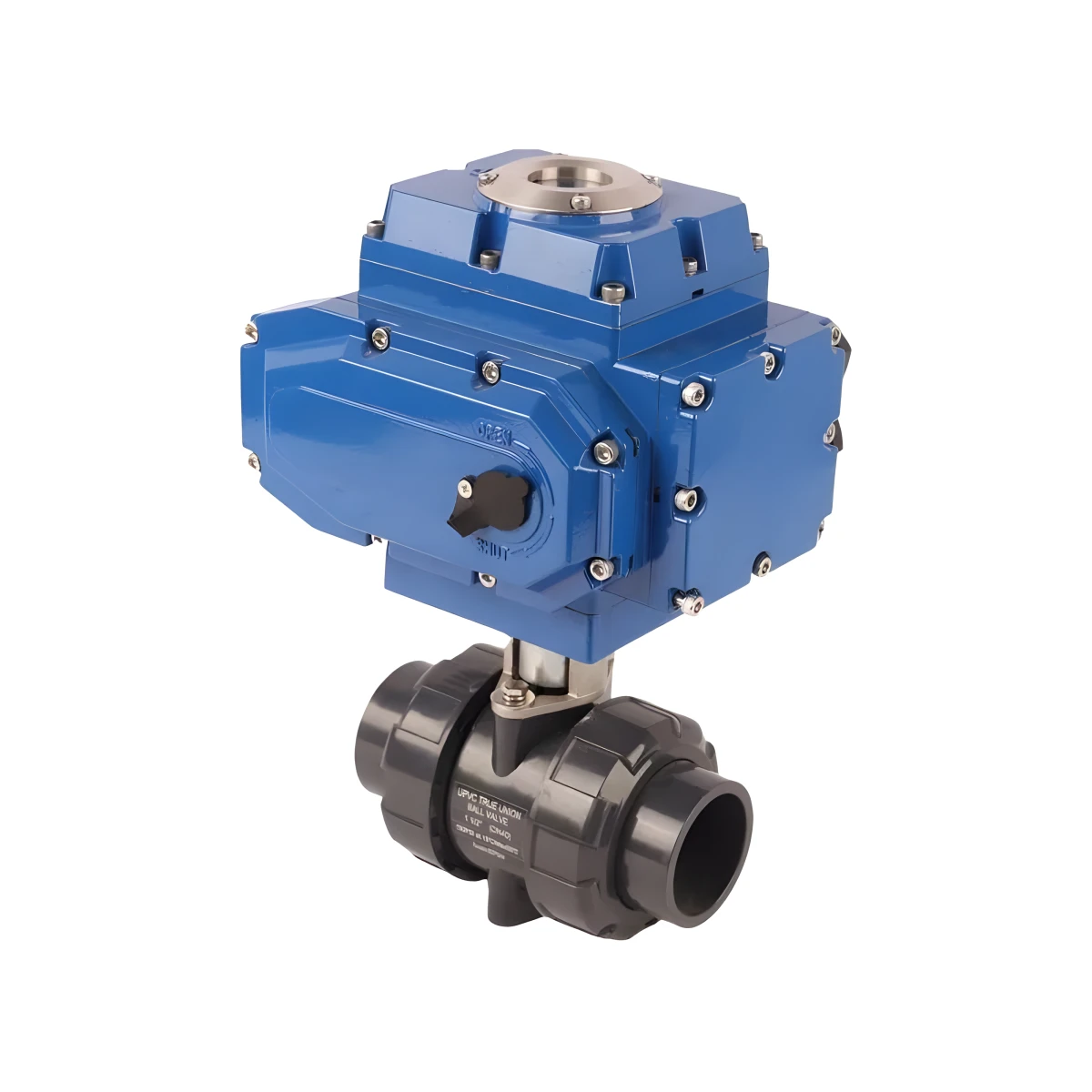 4-20mA 2-Way PVC True Link Explosion-Proof Automatic Control 12V DC Electric Actuator Ball Valve