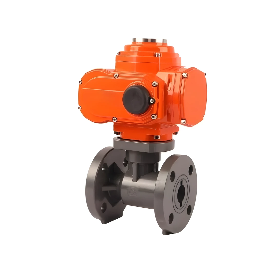 Explosion Proof Electric Actuator Ball Valve 2 Way Plastic Motorized PVC Flange Ball Valve 12V 24V 220V