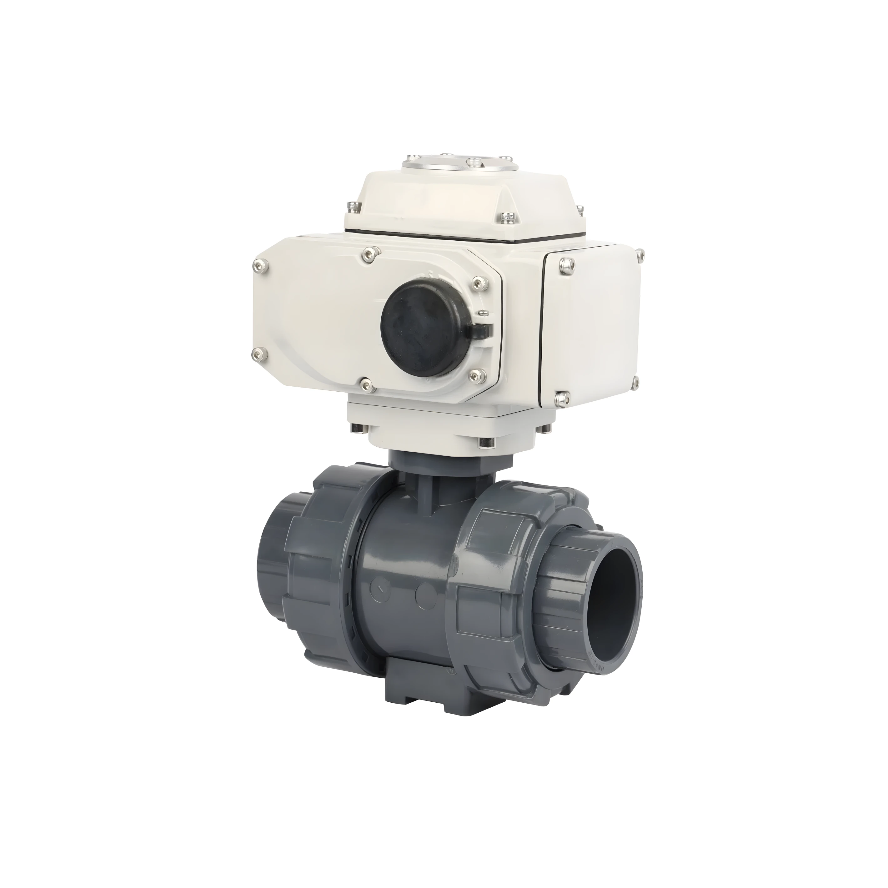 2 Way PVC Electric Ball Valve Control Water Treatment Flow Valve UPVC Motorized Ball Valve