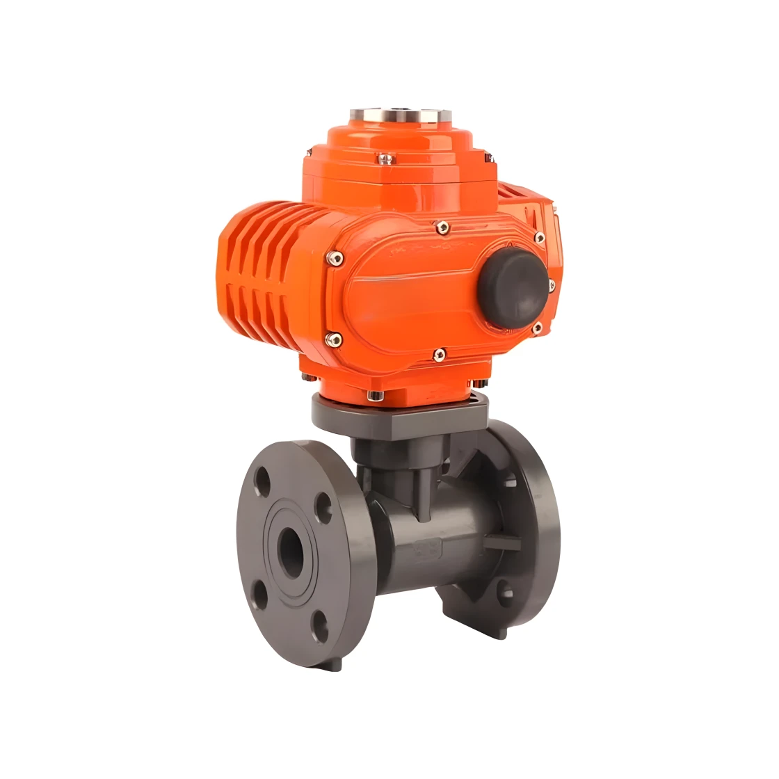 Explosion Proof Electric Actuator Ball Valve 2 Way Plastic Motorized PVC Flange Ball Valve 12V 24V 220V