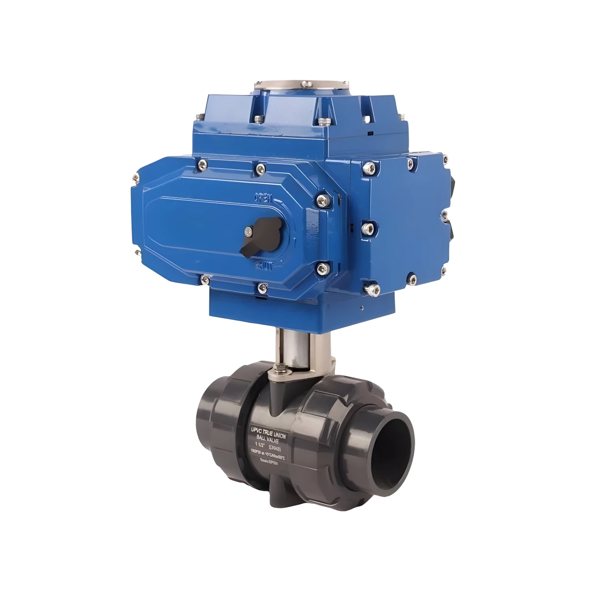 4-20mA 2-Way PVC True Link Explosion-Proof Automatic Control 12V DC Electric Actuator Ball Valve