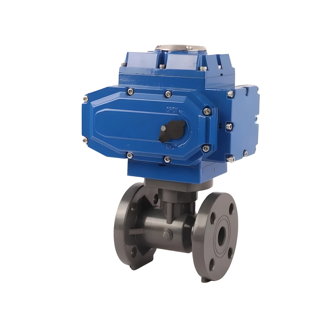 Explosion-proof Automatic Ball Valves Electric Actuator Ball Valves PVC Flange 2-Way Motorized Ball Valves