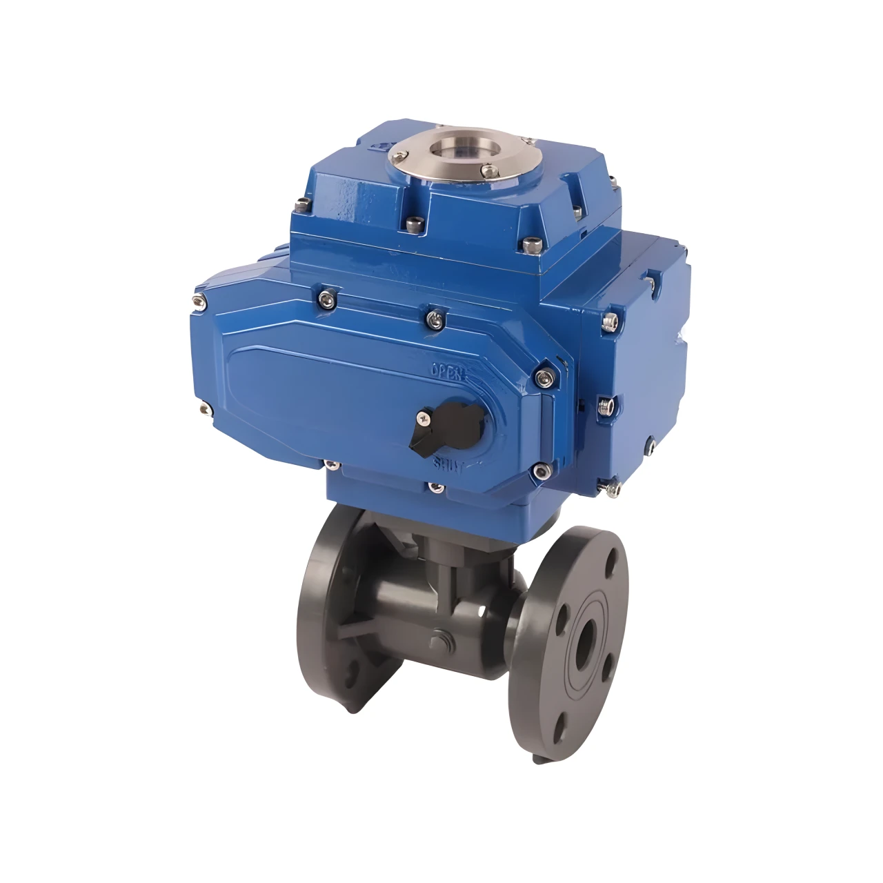 Explosion-proof Automatic Ball Valves Electric Actuator Ball Valves PVC Flange 2-Way Motorized Ball Valves