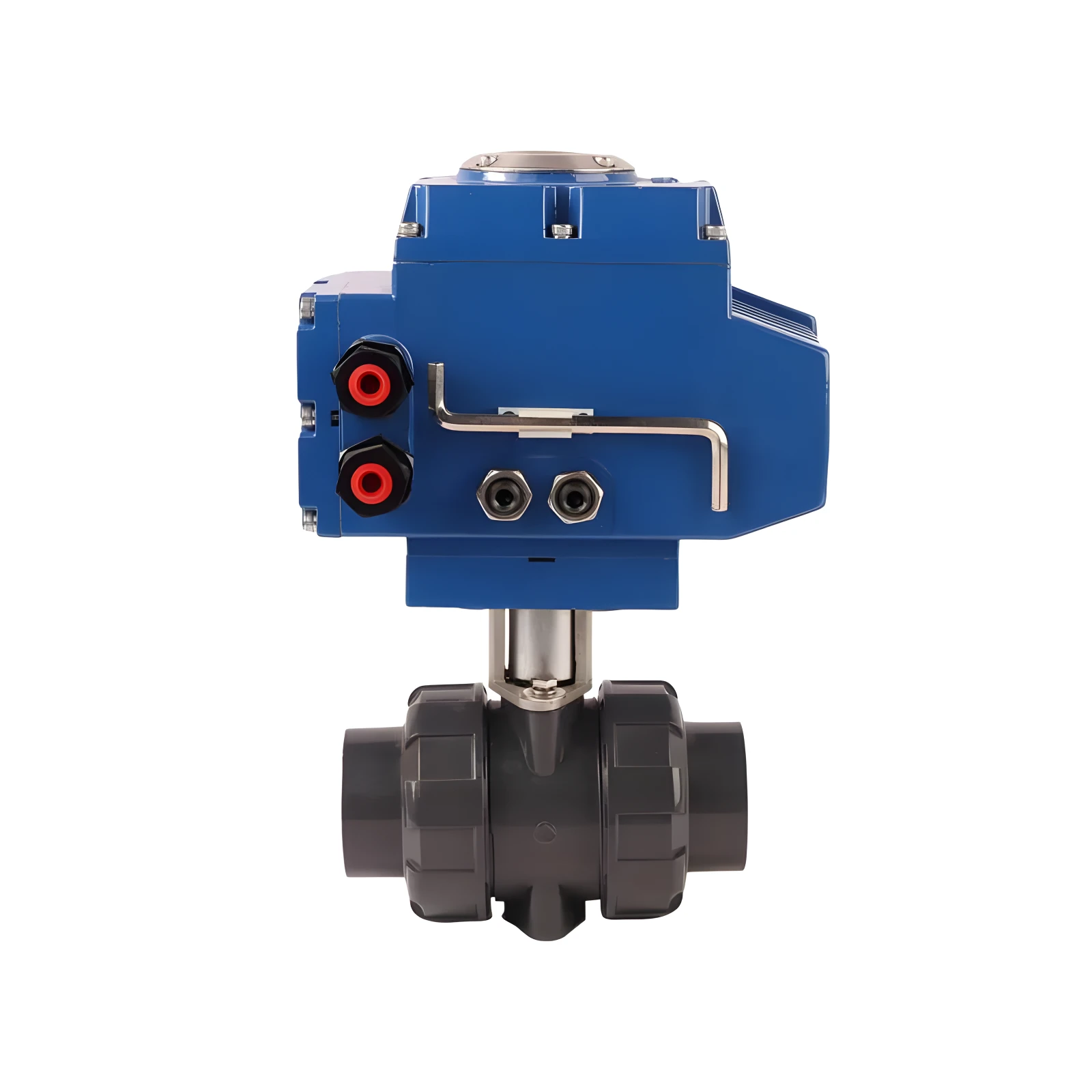 4-20mA 2-Way PVC True Link Explosion-Proof Automatic Control 12V DC Electric Actuator Ball Valve